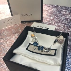 Gucci Sterling Silver Charm Bracelet BNIB
